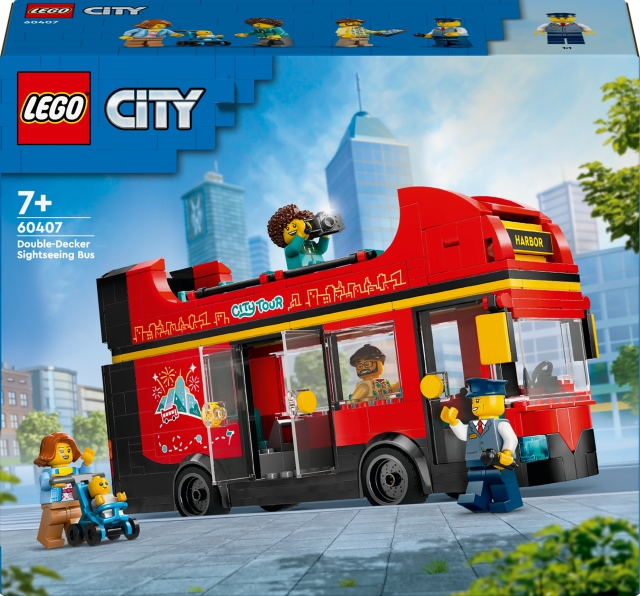 LEGO City Fantastiske fartøjer 60407 - Rød dobbeltdækker turistbus