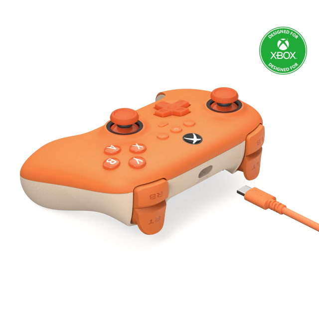 8Bitdo Ultimate C Wired kablet spilcontroller, orange, Xbox