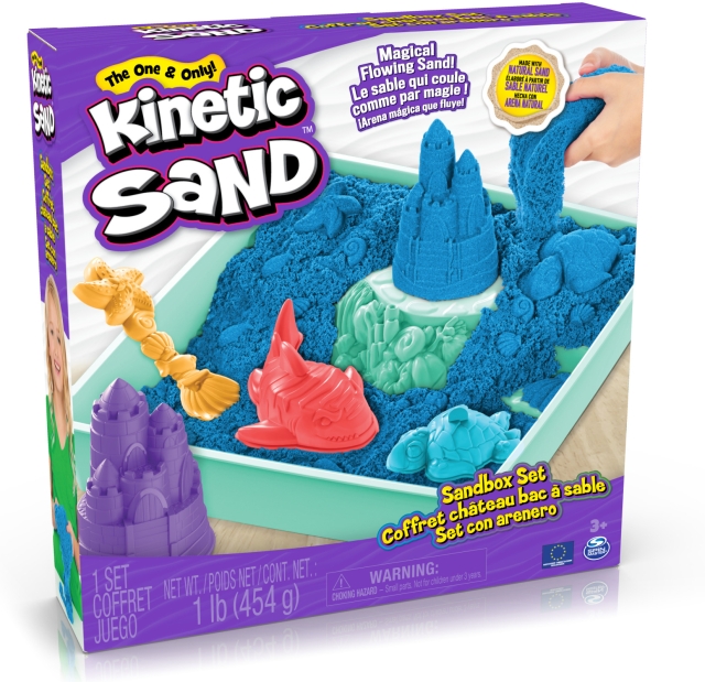 Kinetic Sand sandkassesæt, blå
