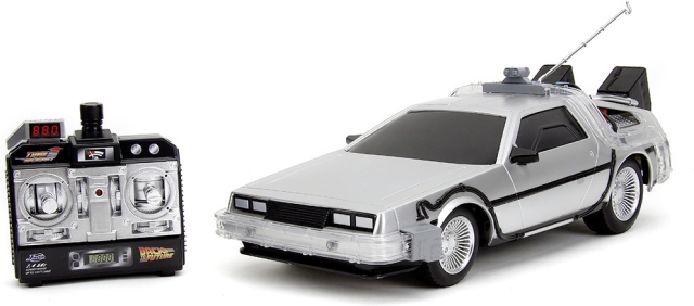 Jada Back to the Future RC Time Machine radiostyret bil, 1:16