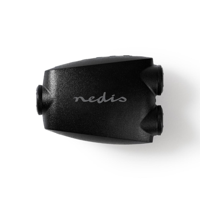 Nedis TosLink Adapter | Toslink Hun | 2x Toslink Hun | Splitter | ABS | Sort | 1 stk. | Blister