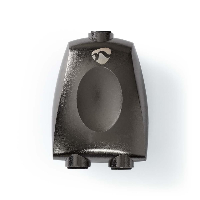 Nedis TosLink Adapter | Toslink Hun | 2x Toslink Hun | Splitter | Aluminium | Gun Metal Grå | 1 stk. | Box