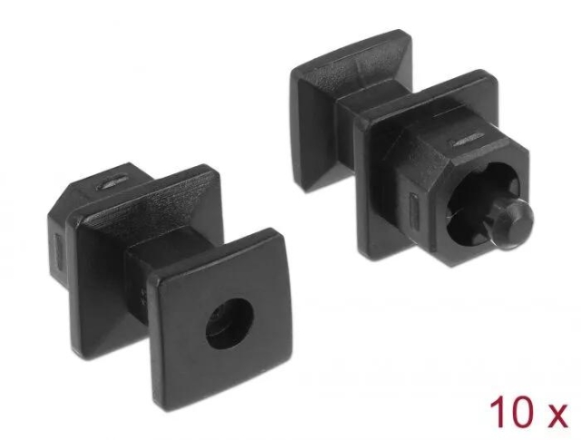DeLOCK Dust Cover for TOSLINK male with grip 10 pieces black