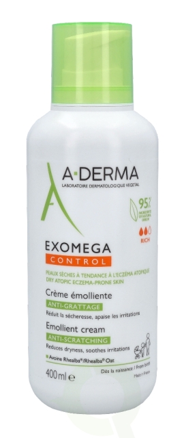 A-Derma Exomega Control Emollient Cream 400 ml