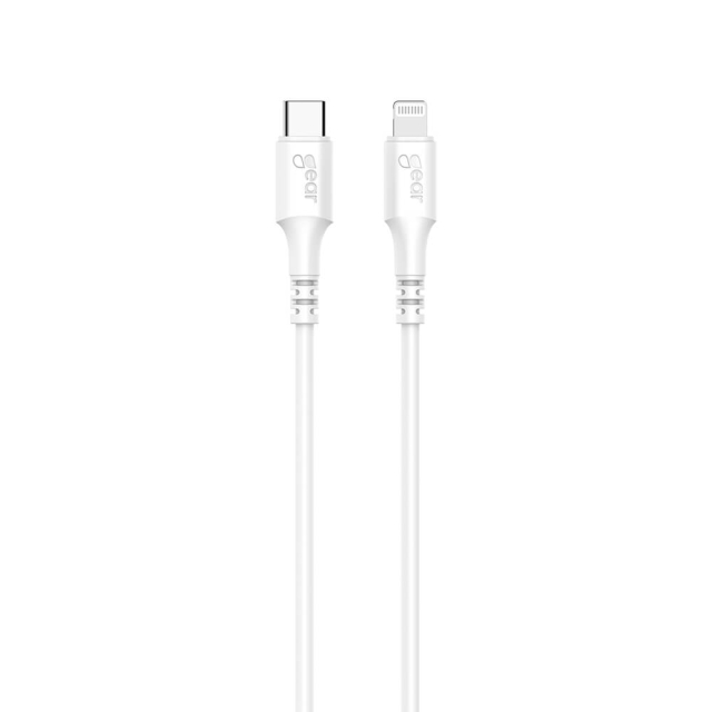 Gear Ladekabel USB-C - Lightning 0.5m Hvid MFI C94
