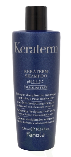 Fanola Keraterm Hair Ritual Anti-Frizz Shampoo 300 ml SLS/SLES Free Straightened And Chemically Treated Hair