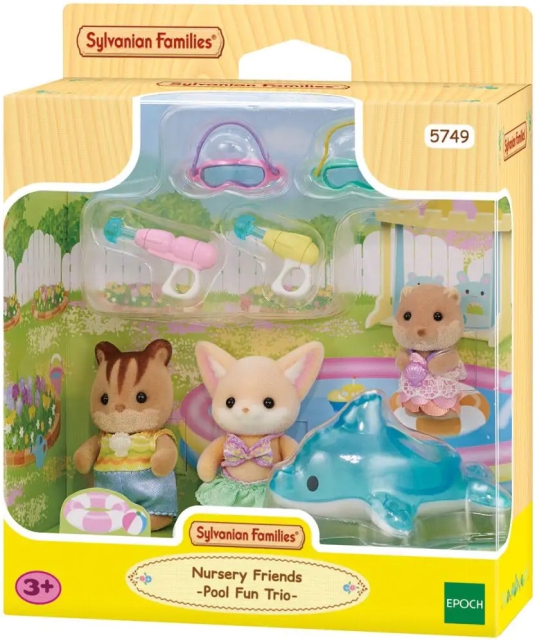 Sylvanian Families Tre i poolen