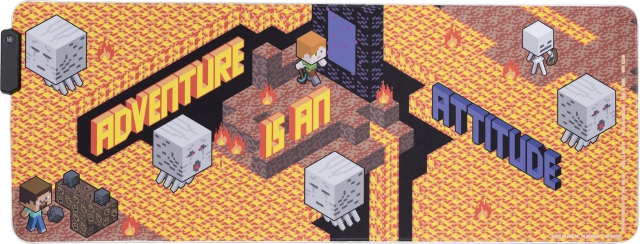 Paladone Minecraft belyst musemåtte, 800 x 300 mm