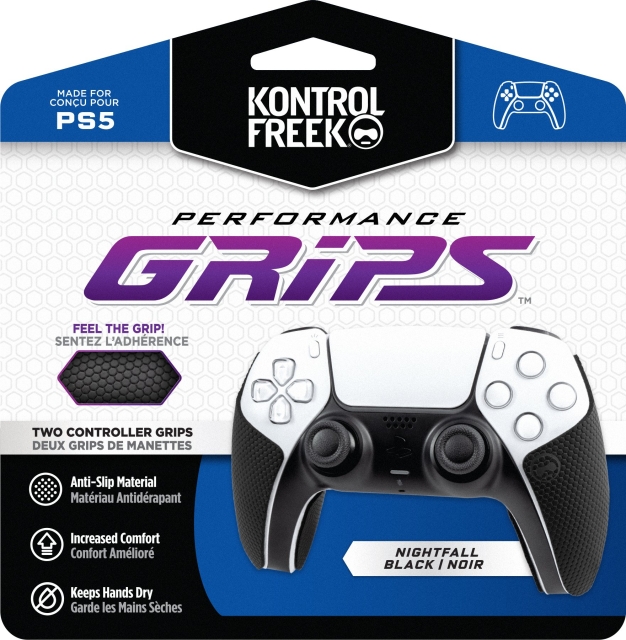 KontrolFreek Performance Grips, sort (PS5)