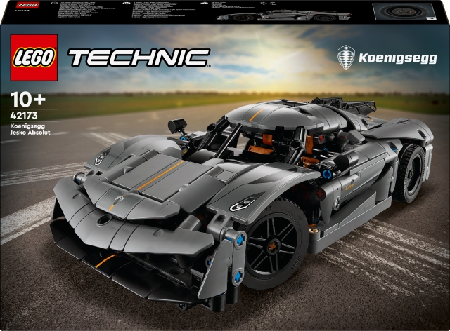 LEGO Technic 42173 - Grå hyperbil Koenigsegg Jesko Absolut