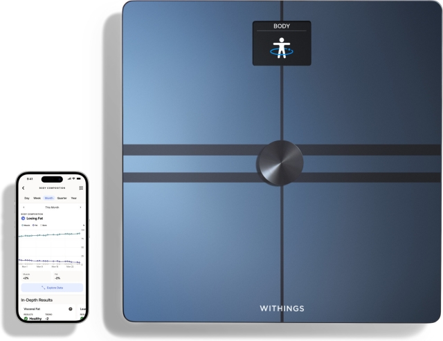 Withings Body Comp Black kropsanalysevægt med wifi-forbindelse