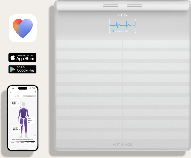 Withings Body Scan smartvægt, hvid