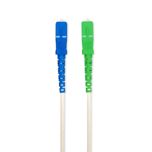 Nedis Glasfiber Patchkabel | SMF (Single Mode Phase) | SC/APC | SC/UPC | 100 Gbps | 2.00 m | Hvid | Gift Box with Euro Lock