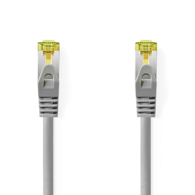 Nedis Cat 8.1 netværkskabel | S/FTP | RJ45 Han | RJ45 Han | 0.50 m | Runde | LSZH | Grå | Label