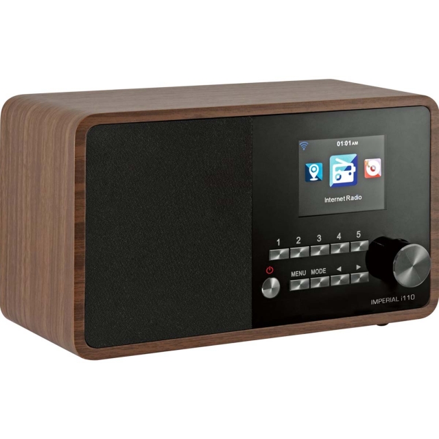 imperial i110 Wi-Fi internetradio med medieafspillerfunktion i trælook