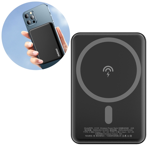 Dudao K14S wireless powerbank 5000mAh 10Watt black