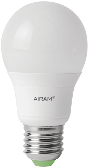 Airam LED-frostpære, E27, 2800 K, 470 lm, opal