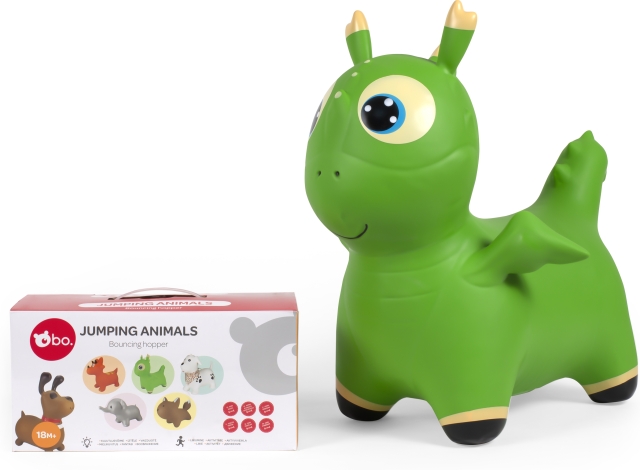bo boHoppende dyr uncer pop-up dyr, Grøn Dino