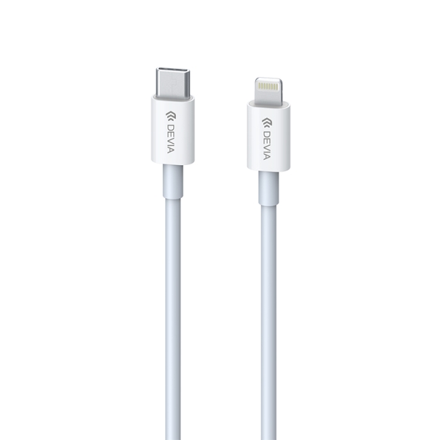 Devia-kabel Smart EC146 PD USB-C - Lightning 20W 3A hvid