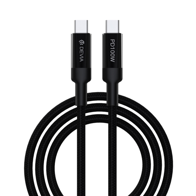 Devia kabel EC309 Extreme PD USB-C - USB-C 1,5 m 100W sort