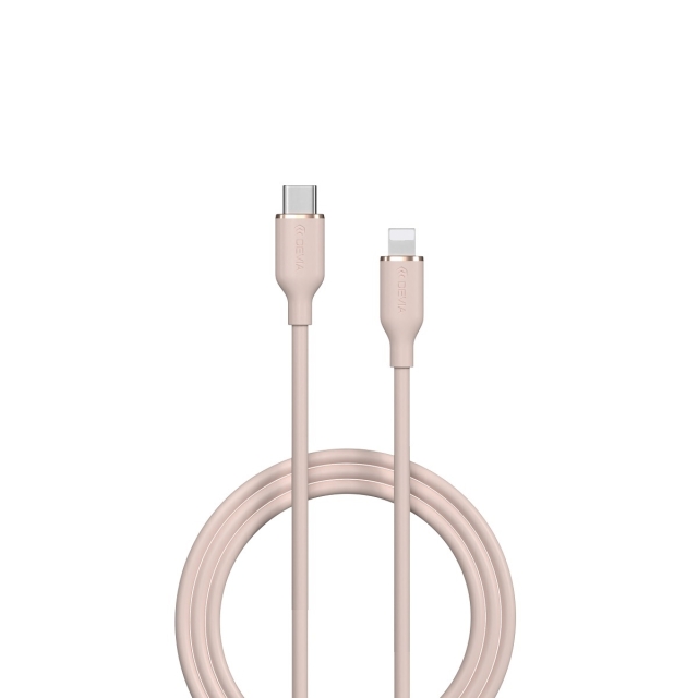 Devia kabel Jelly EC631 USB-C - Lightning 1,2 m 27W pink