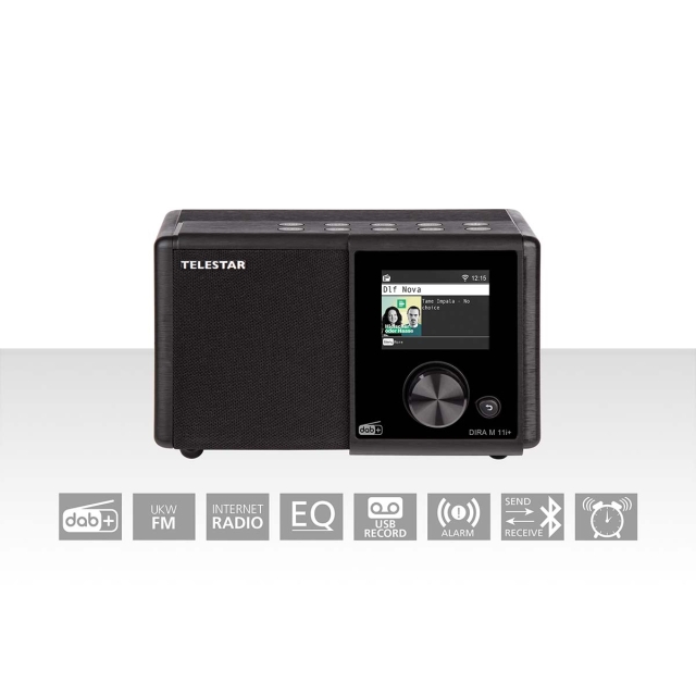 TELESTAR DIRA M11i+ Kompakt multifunktionsradio EWF DAB+ / FM / Internet / Bluetooth
