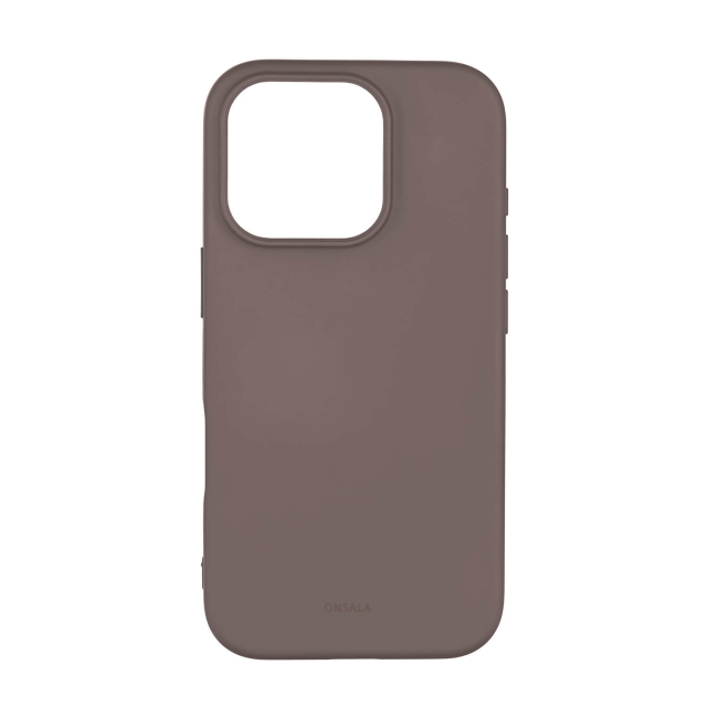 Onsala Mobilcover med Silikone Feel Chocolate - iPhone 16 Pro