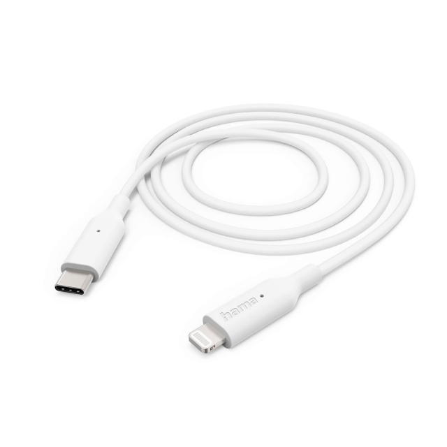 Hama Ladekabel USB-C til Lightning 1,0m Hvid