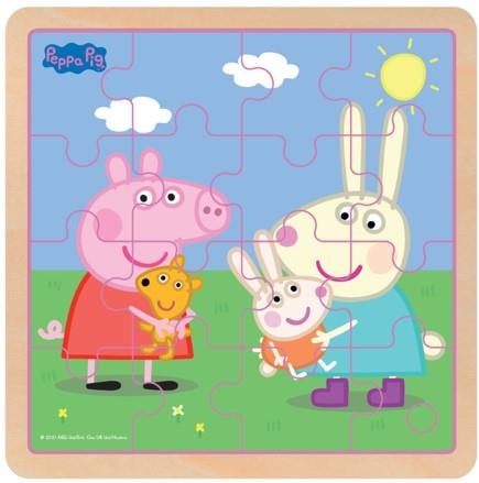 Barbo Toys Peppa Pig træpuslespil Rebecca