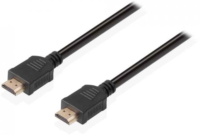 Cablexpert HDMI High Speed med Ethernet-kabel, 3 m, sort