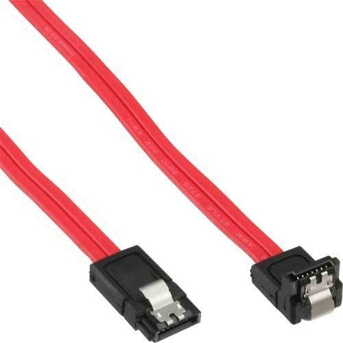 Cablexpert SATA III-kabel, 90°, 30 cm, rød