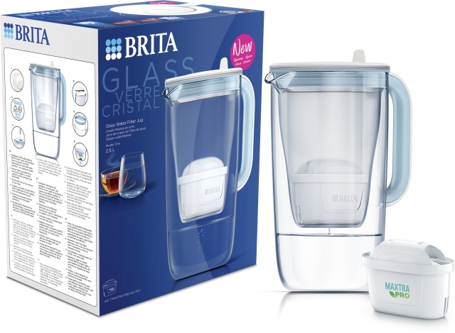 BRITA Glaskande, glas, 1,5L