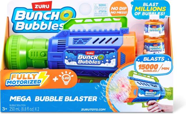 BUNCH O BUBBLES Mega Bubble Blaster - stor motoriseret boblepistol