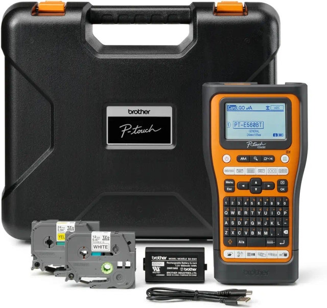 Brother PT-E560BTVP Pro-tarrat-printersæt