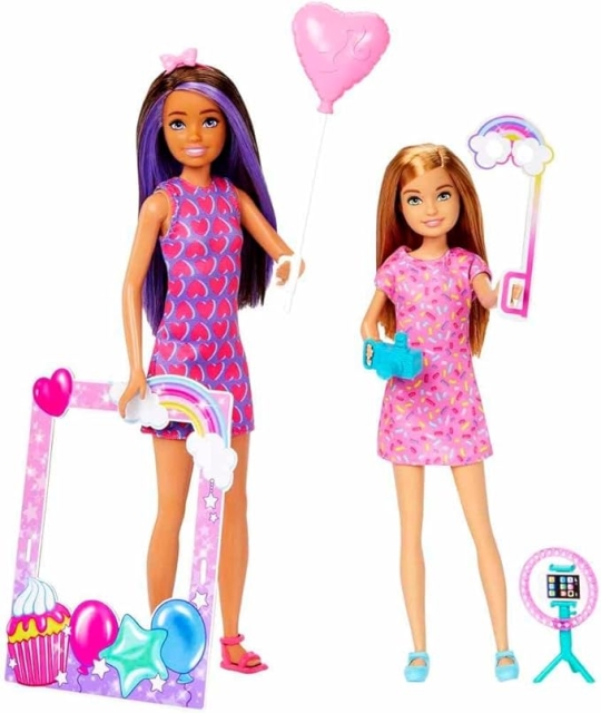 Barbie Celebration Fun Birthday Skipper og Stacie Doll (HKB12)