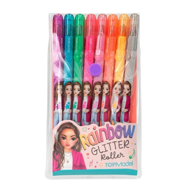 TOPModel Glitter Gelpen sæt m/8 farver (0412192)
