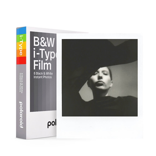 Polaroid Film Sort & Hvid i-Type Hvid Ramme