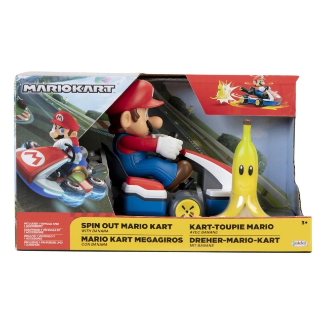JAKKS Pacific Super Mario 2,5 tommer Spin Out Mario Kart Mario