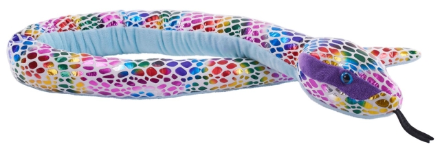 Wild Republic Snakesss Foil Dotted Rainbow 137 cm