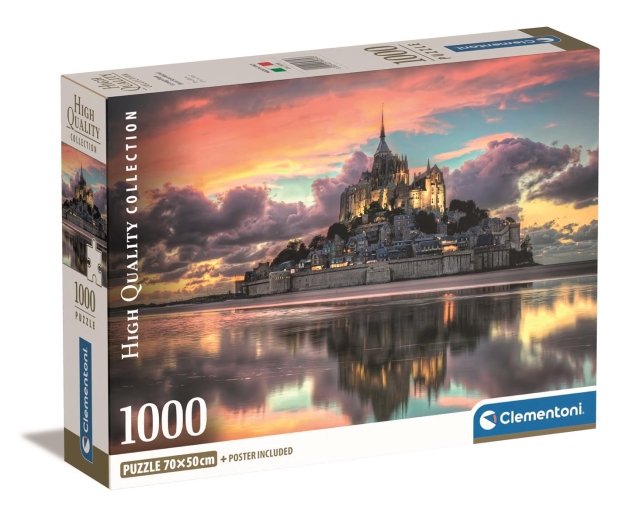 Clementoni 1000 stk CB Collection Le Magnifique Mont Saint-Michel i høj kvalitet