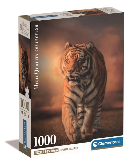 Clementoni 1000 stk CB Collection Tiger af høj kvalitet