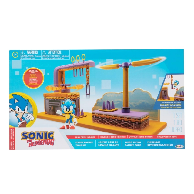 JAKKS Pacific Sonic the Hedgehog 2.5 Inch Playset Flying Battery Zone