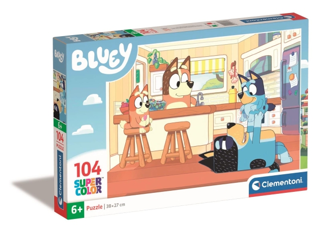 Clementoni 104 stk Puslespil Bluey
