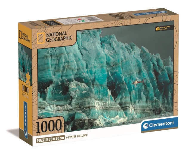 Clementoni 1000 stk CB Collection National Geographics Hubbard Glacier i høj kvalitet
