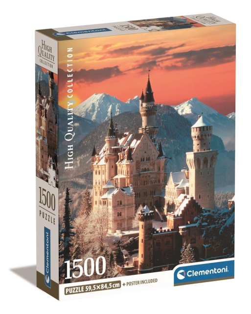 Clementoni 1500 stk CB Collection Neuschwanstein i høj kvalitet