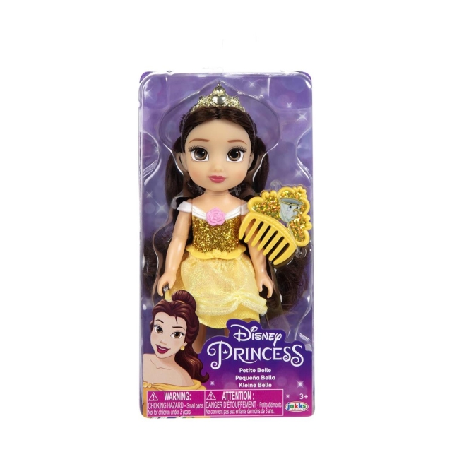 JAKKS Pacific Disney Princess 6 Inch Petite Doll med kam Belle