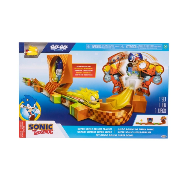 JAKKS Pacific Sonic the Hedgehog Go Go Racers Deluxe-legesæt