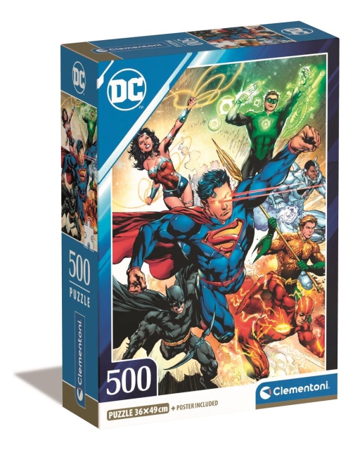 Clementoni 500 stk CB Collection DC Comics i høj kvalitet