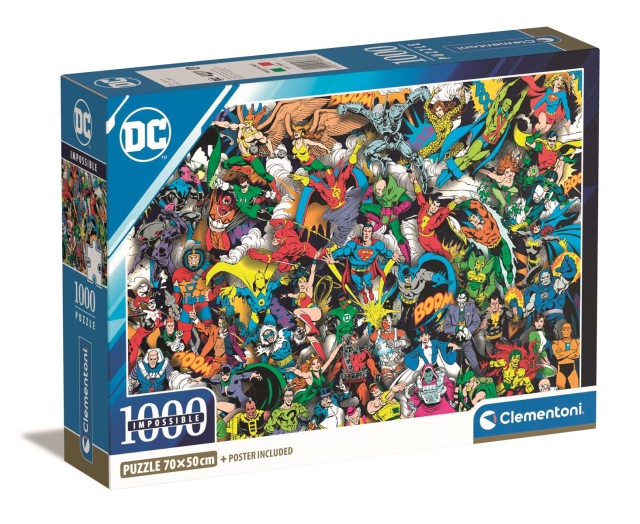 Clementoni 1000 stk CB Collection DC Comics Impossible af høj kvalitet