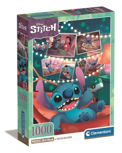 Clementoni 1000 stk CB Collection Disney Stitch i høj kvalitet
